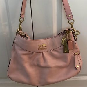Coach pink leather bag